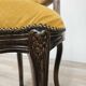 Pair of early 1900s wooden chairs with padded seat and backrests