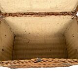 Old wicker transport trunk, early 20th century