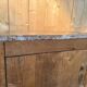 Baseboard cabinet – Louis XIV style – Solid oak and original marble