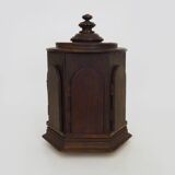 Old wooden cigar and cigarette cellar, carousel, snuff. 40s 50s