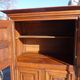 Small oak cabinet, 4 doors, Louis XIII style