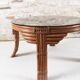 Table basse vintage en rotin