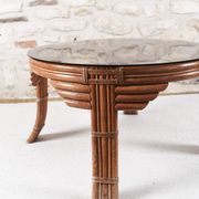Vintage rattan coffee table