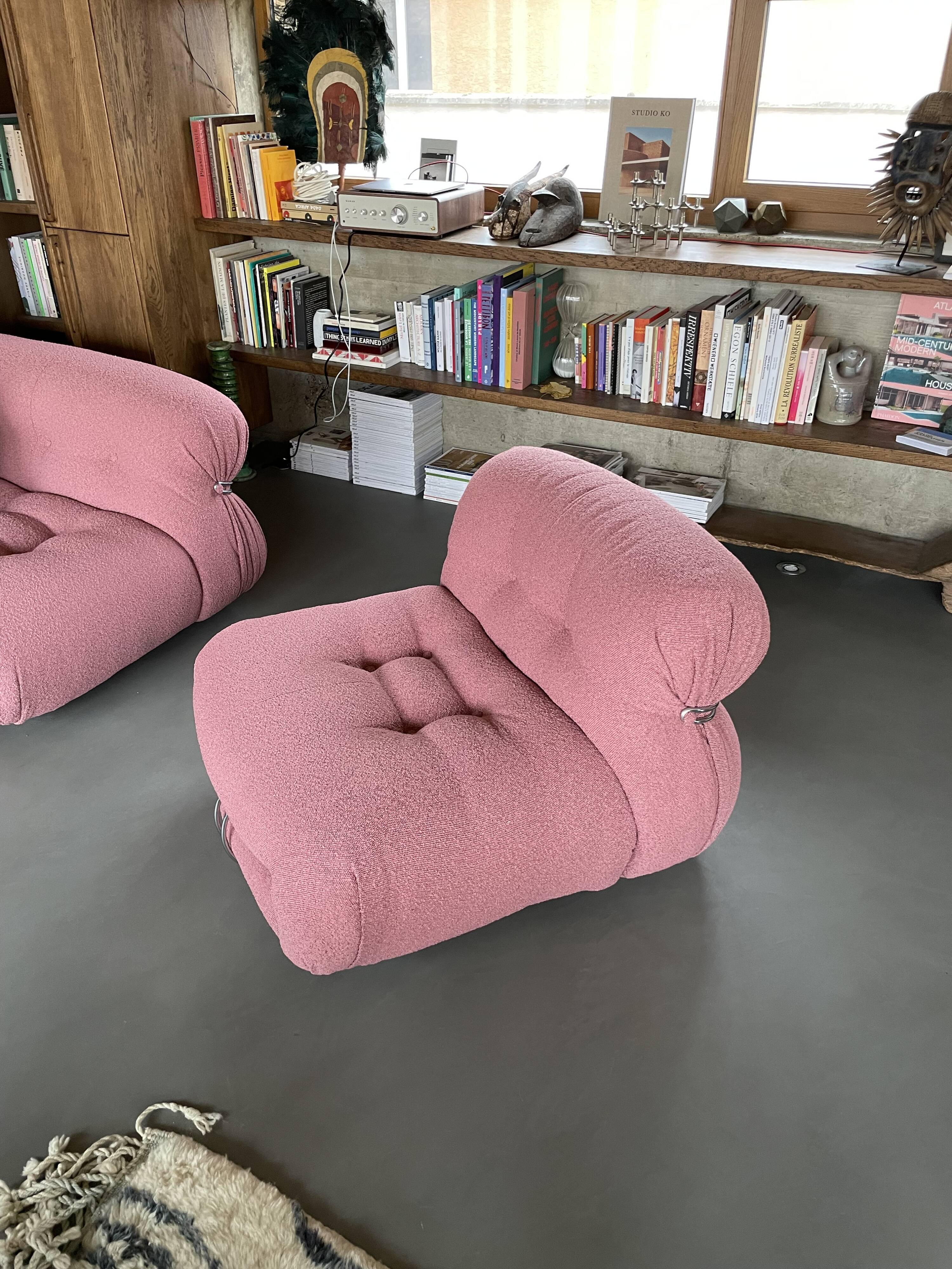 Armchair Soriana Afra and Tobia Scarpa 60s Cassina