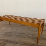 Slatted bench