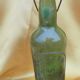 Old bottle of beer brewery HEIM Montauban green glass
