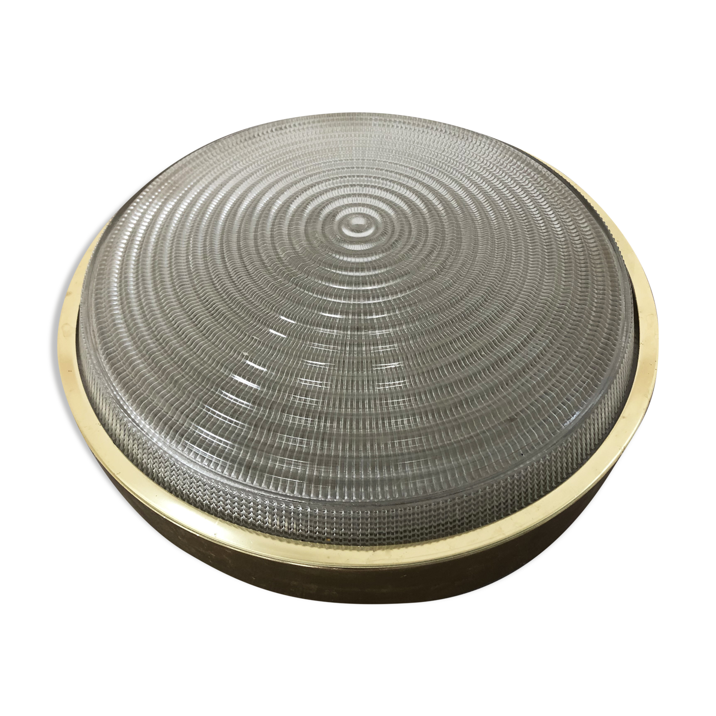 Vintage holophane ceiling light