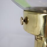 Lamp Kaiser brass glass & amber