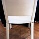 White leather chair. Cidue. Italy. 1980s.