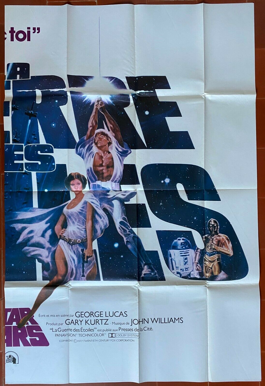 Original movie poster "Star Wars" Star Wars, George Lucas 150x200cm 1977