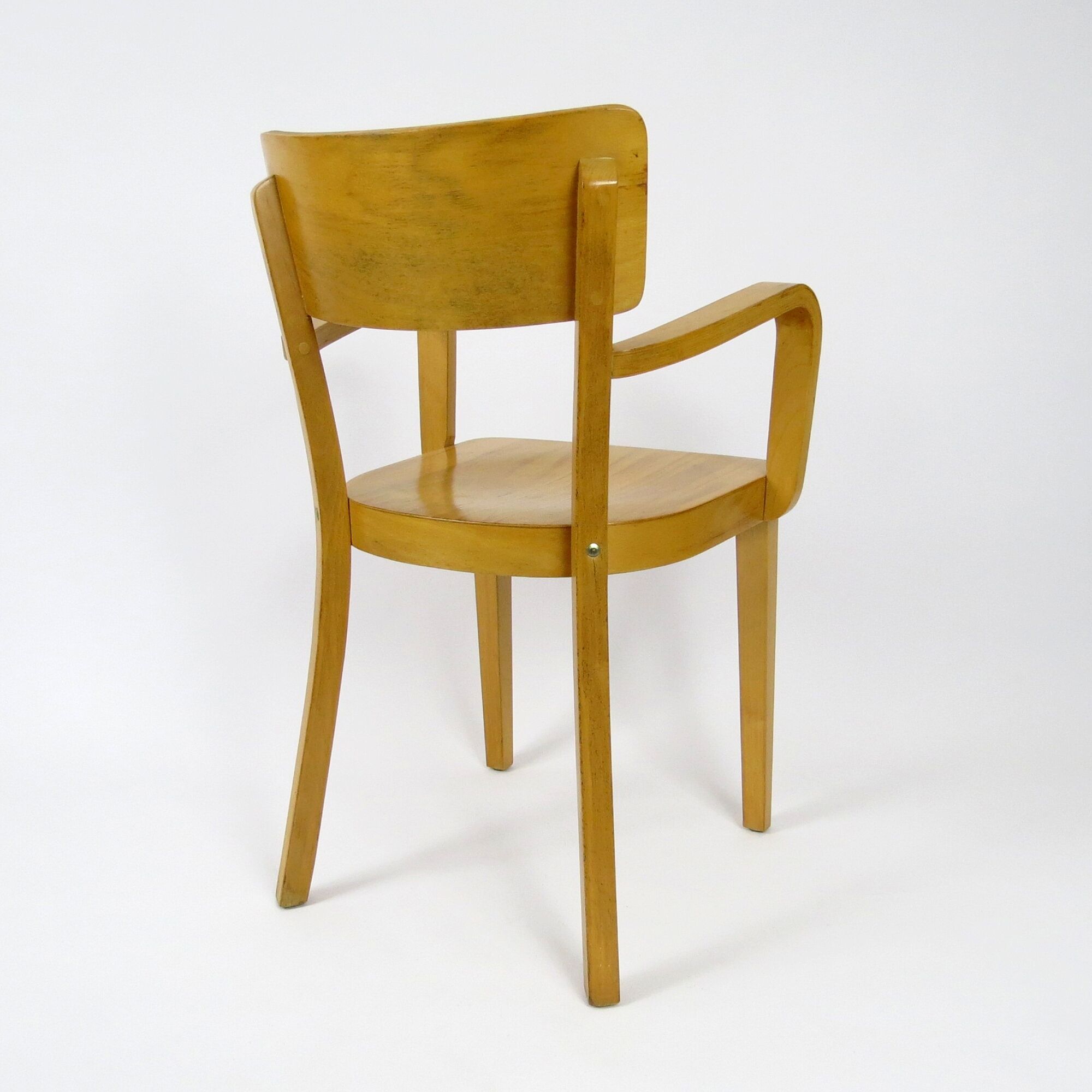 Set of 4 wooden dining chairs, 1960s