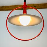 Suspension Rolly rises and falls space age 70s red