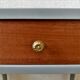 Bedside table with fluted spindle legs