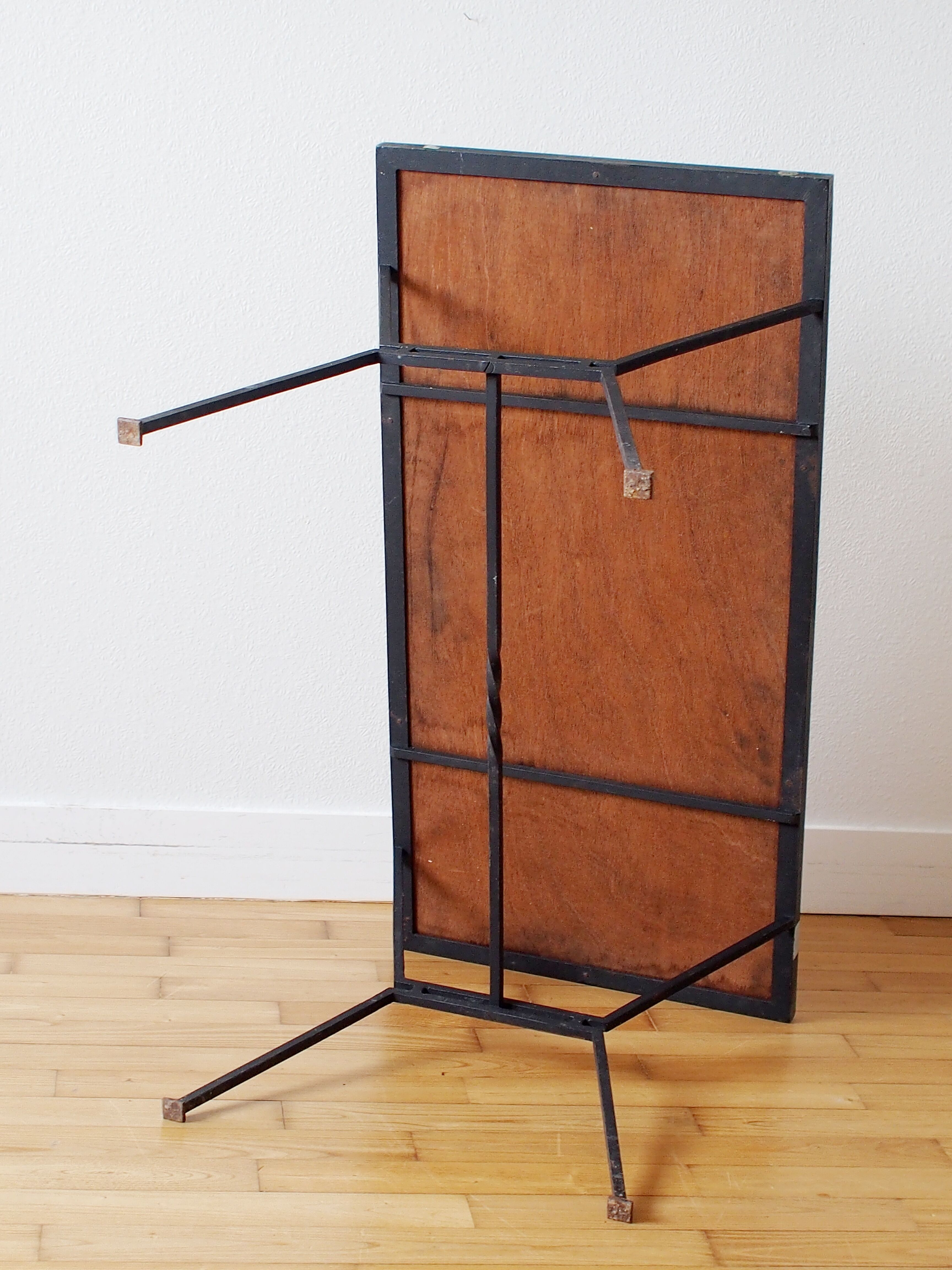 Enamelled lava coffee table