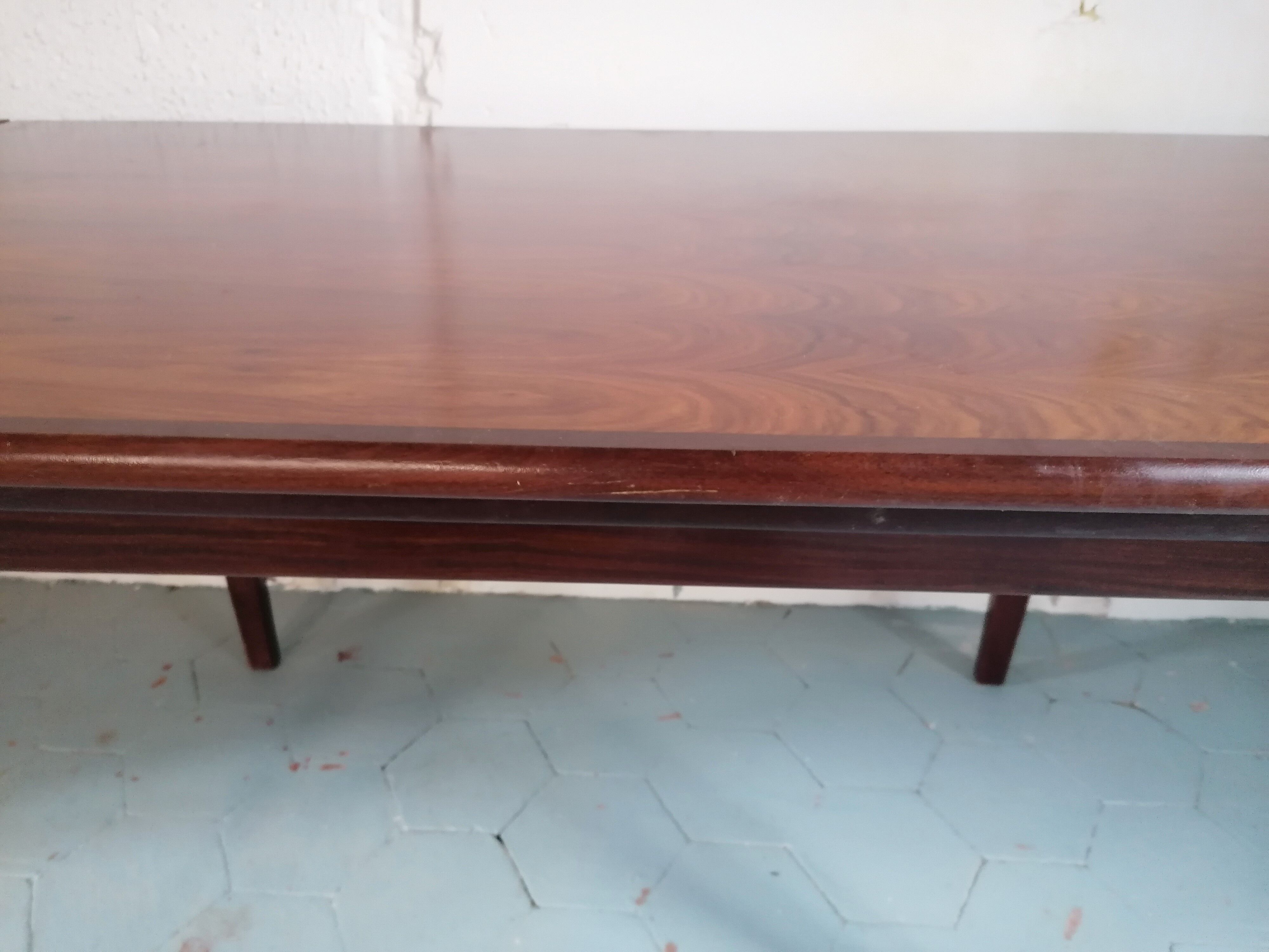 Table teck avec rallonges