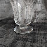 Art deco crystal vase by Baccarat, Michelangelo model