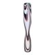 Purple and White Murano Glass Vase “Wave” by Carlo Moretti, Italy 1970s