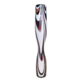 Purple and White Murano Glass Vase “Wave” by Carlo Moretti, Italy 1970s