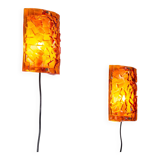 Appliques murales Vitrika Nybro couleur ambre