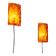 Vitrika Nybro amber coloured wall lamps