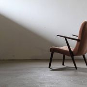 Vintage mid-century lounge chair Danish style of Arctander or Henry Schubell