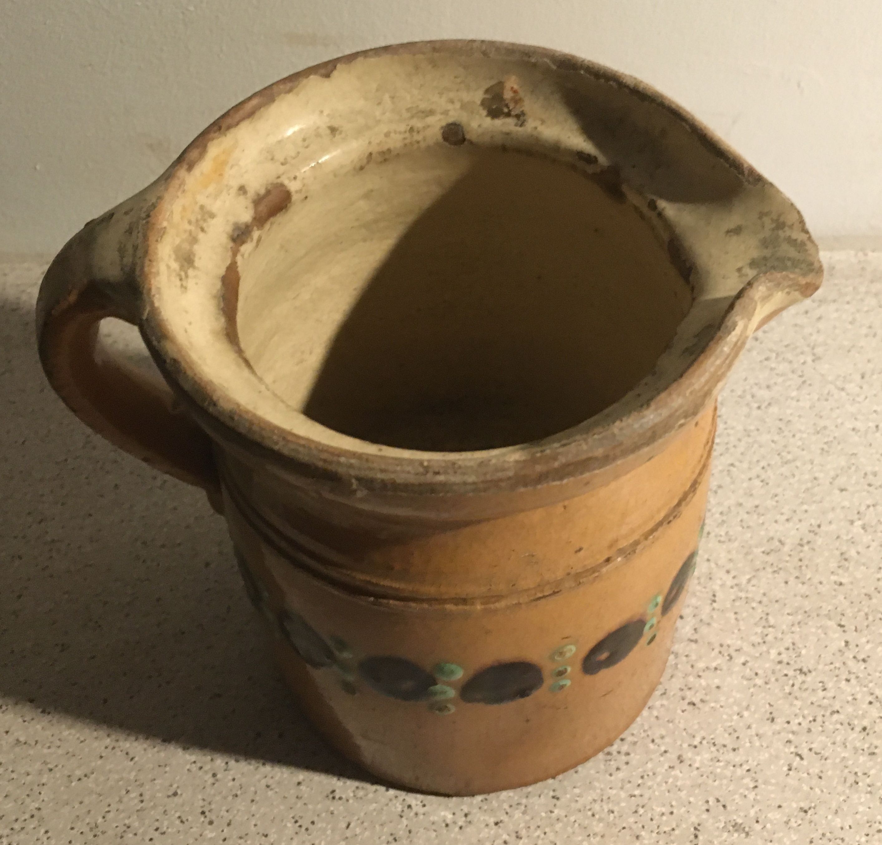 Old pitcher in varnished sandstone 1/2 liter