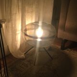 Lampe à poser en verre fumé