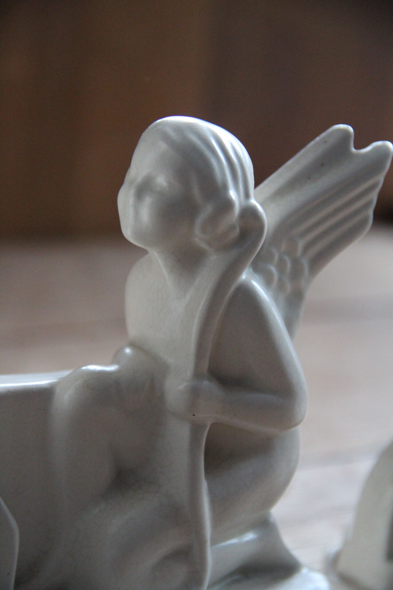 Clock pendulum art-deco fireplace decoration