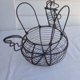 Old metal egg basket