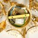 1970s brass crystal glass floral wall lamp by Ernst Palme unused condition