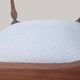 Directoire style armchair in solid wood – Openwork back/rest and sabre legs