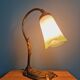 Art Nouveau table lamp in bronze, Noverdy France bobèche