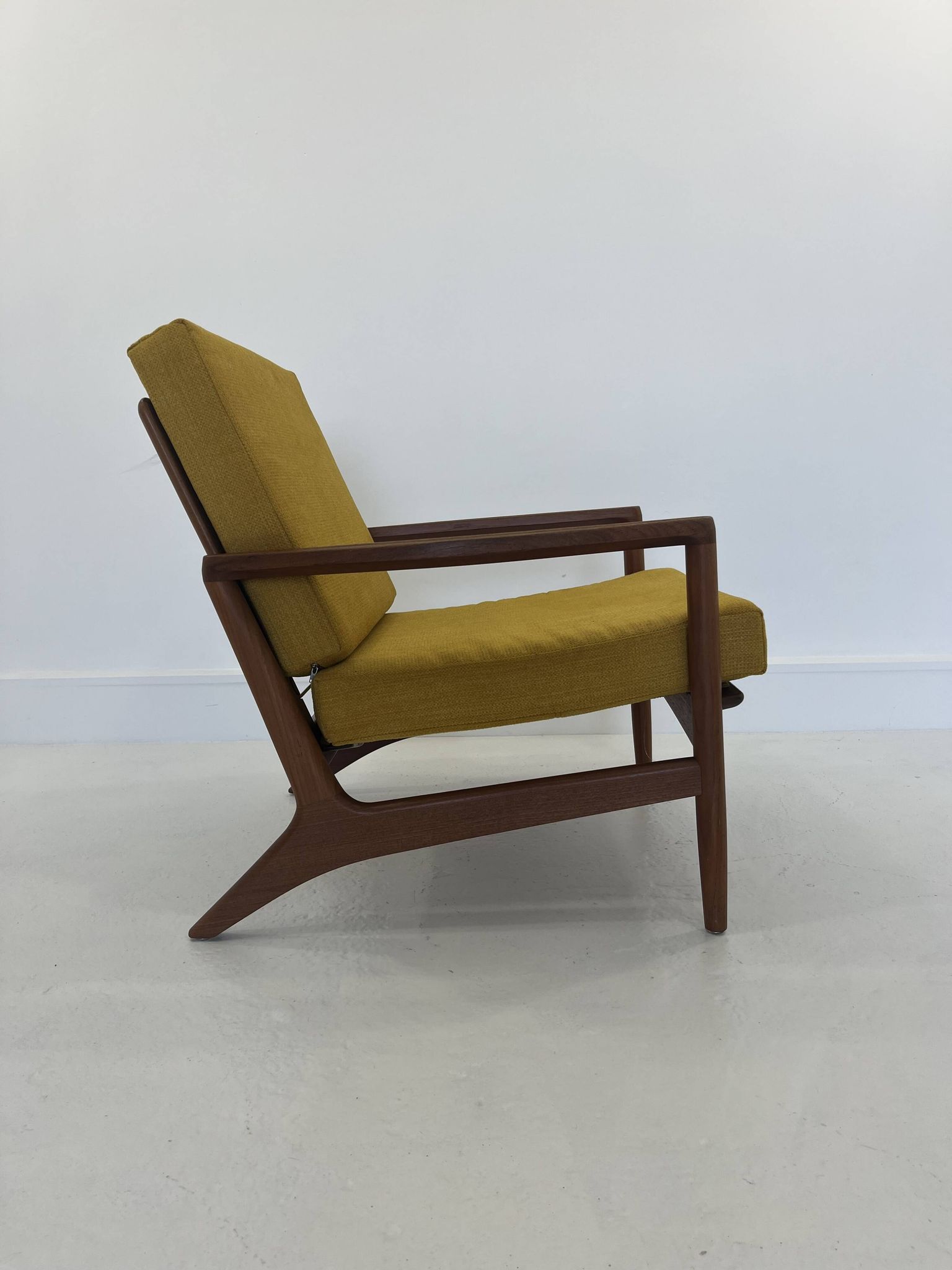 Fauteuil lounge danois vintage en teck, années 1970