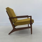 Fauteuil lounge danois vintage en teck, années 1970