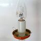 1970s chrome and orange table lamp design
