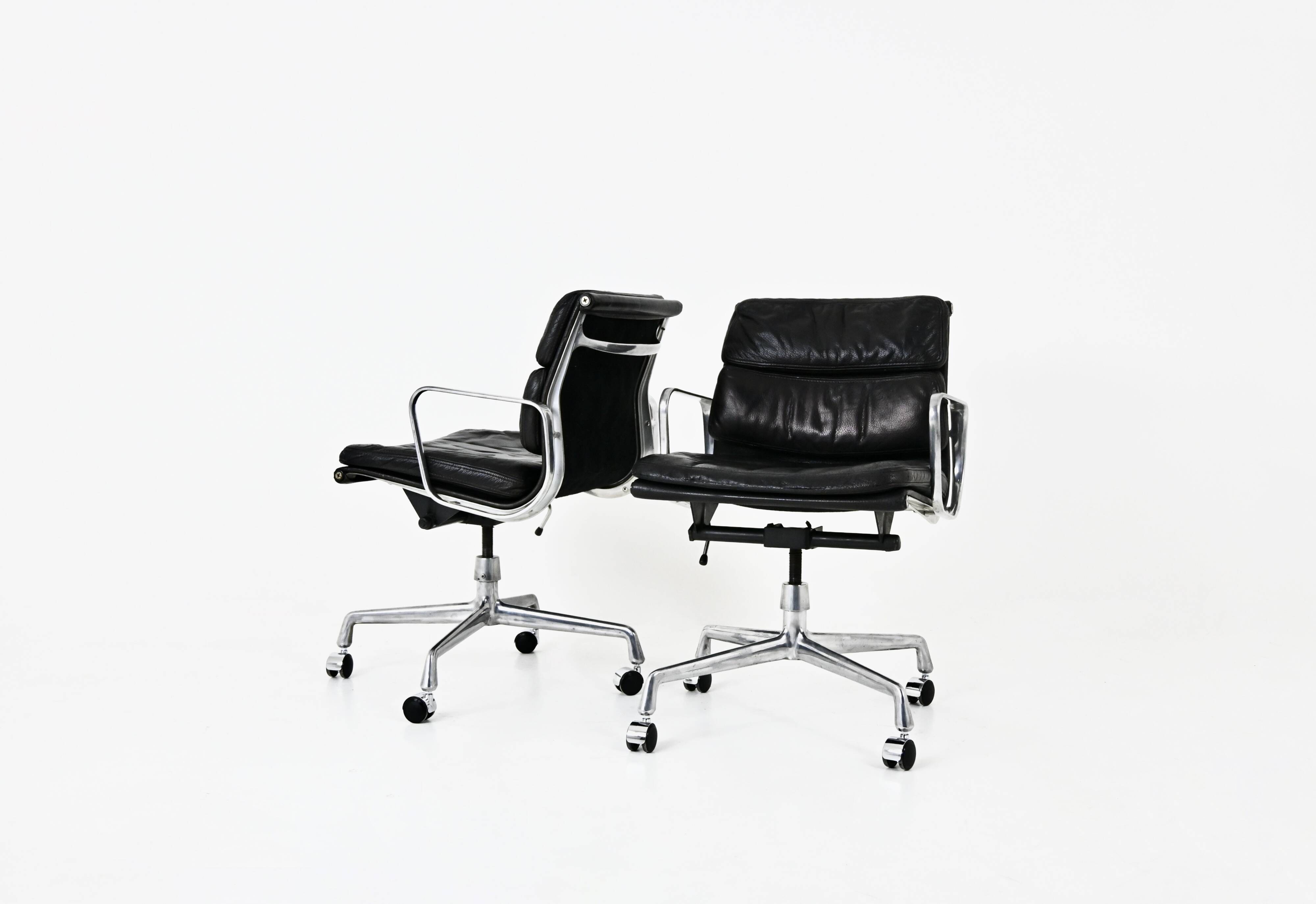 Set of 2 Armchairs by Charles & Ray Eames for Ring Mobelfabrikk Norway, 1970s