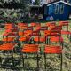 Lot de 12 chaises métal