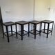 4 rare Matteo Grassi Warm Brown/Bordeaux Red Bark stools