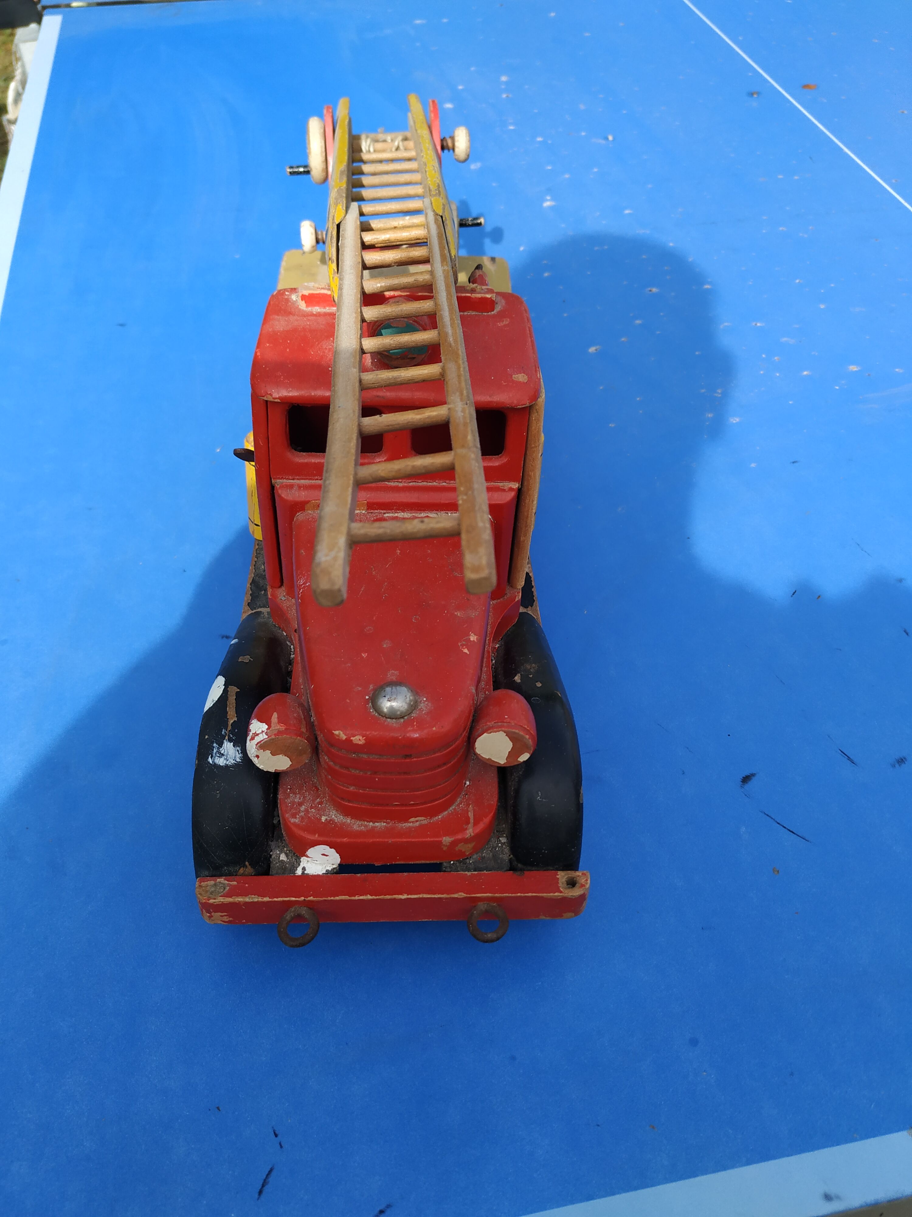 Old wooden fire truck