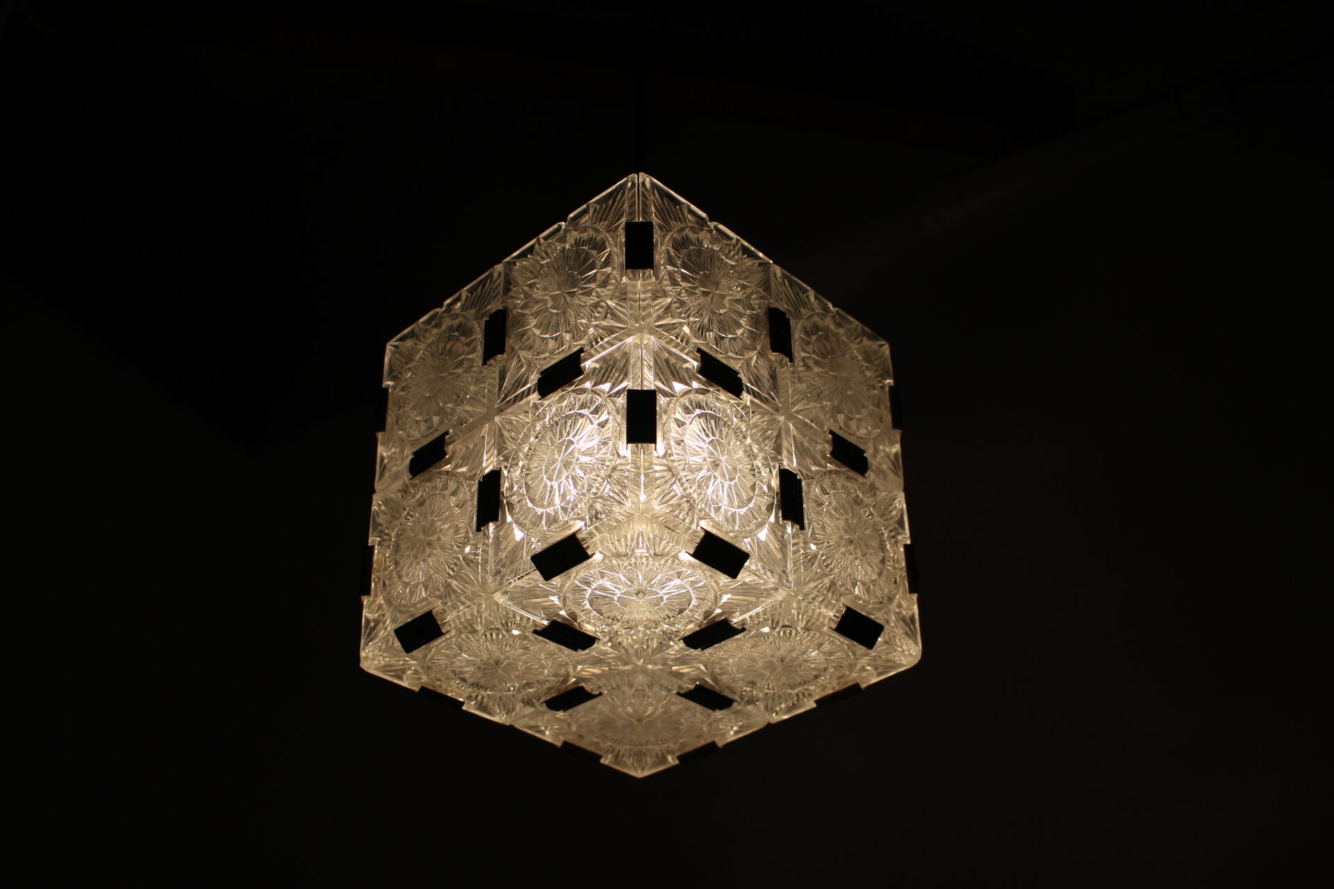 Mid-century pendant/Kamenický Šenov, 1960´s.