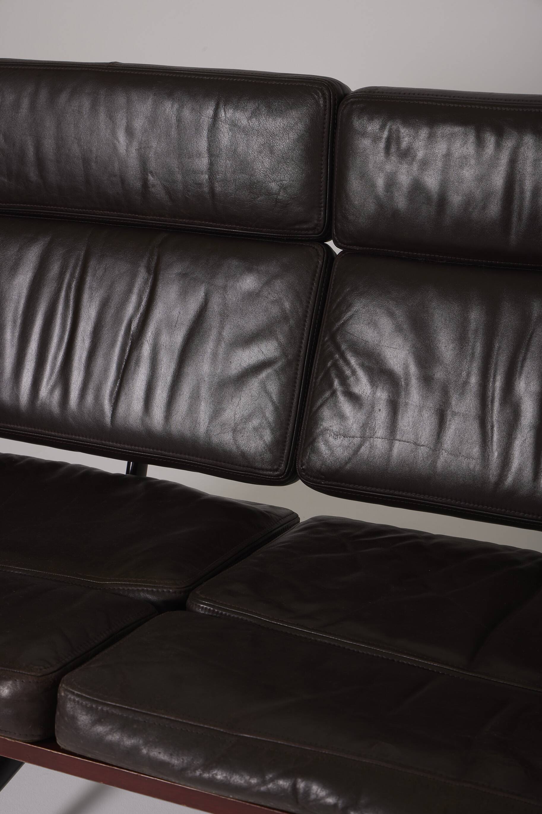Charles and Ray Eames Leather Sofa