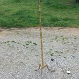 50s floor lamp in gilded brass