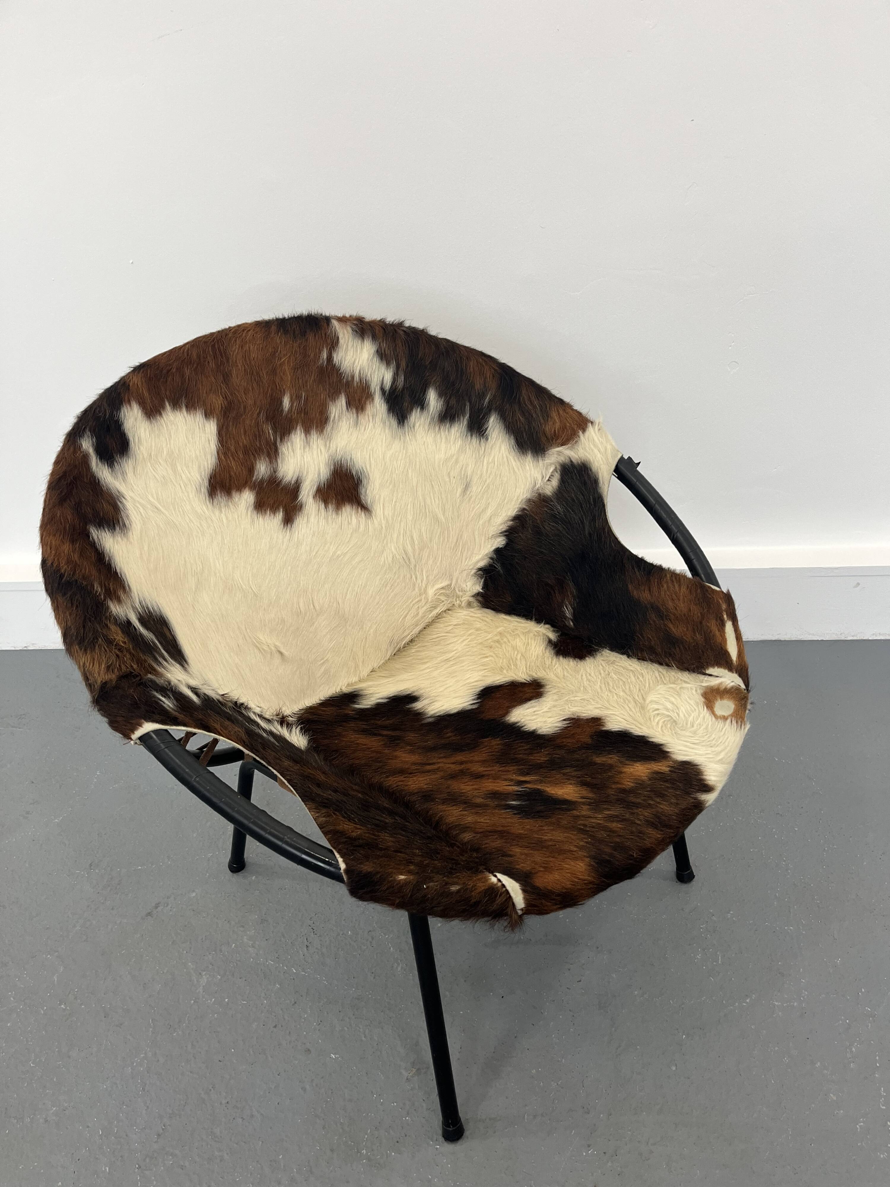 Mid-Century Swivel Balloon Armchair from Lusch & Co, 1960s