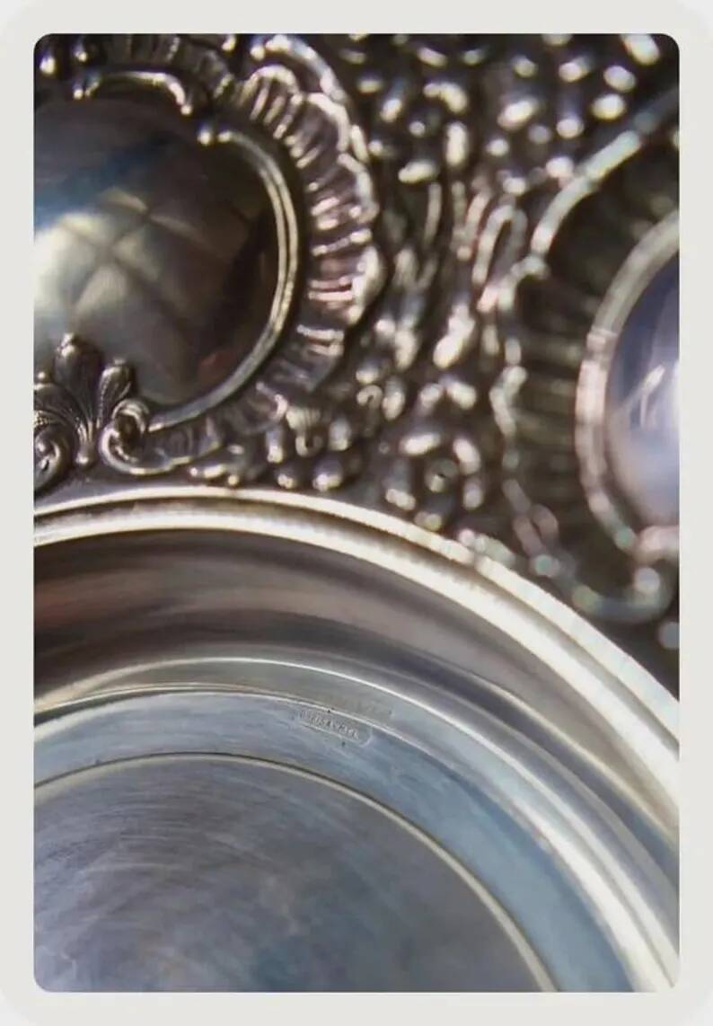 Vintage Silver-Plated Fruit Bowl Orbisa MTL | Silver Metal Fruit Bowl 20th Century | Antique Serving Dish Chic Centrepiece