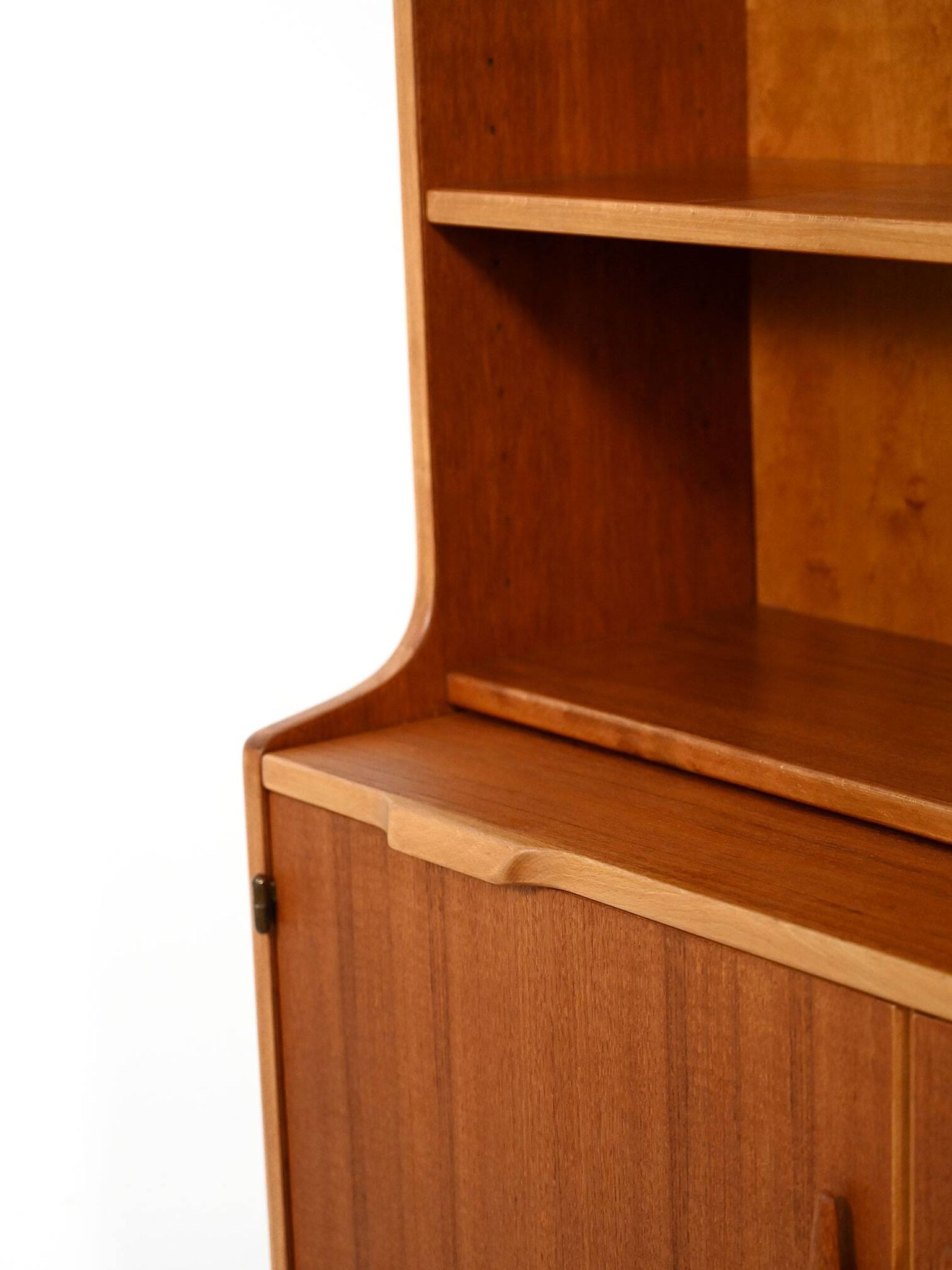 Bibliothèque en teck Hugo Troeds avec bureau escamotable
