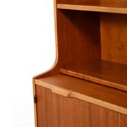 Bibliothèque en teck Hugo Troeds avec bureau escamotable