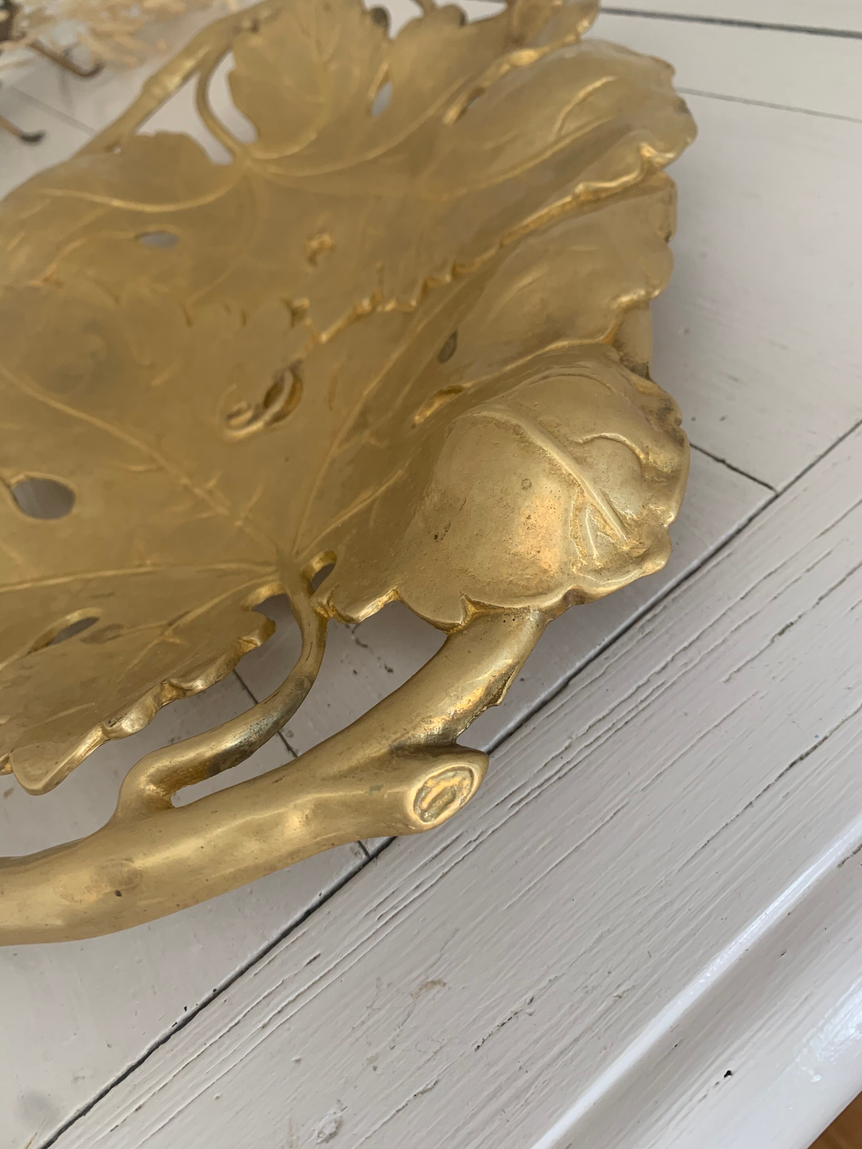 Brass Art Nouveau dish
