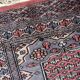 Handmade vintage Uzbek Bukhara rug 64cm x 94cm 1950s