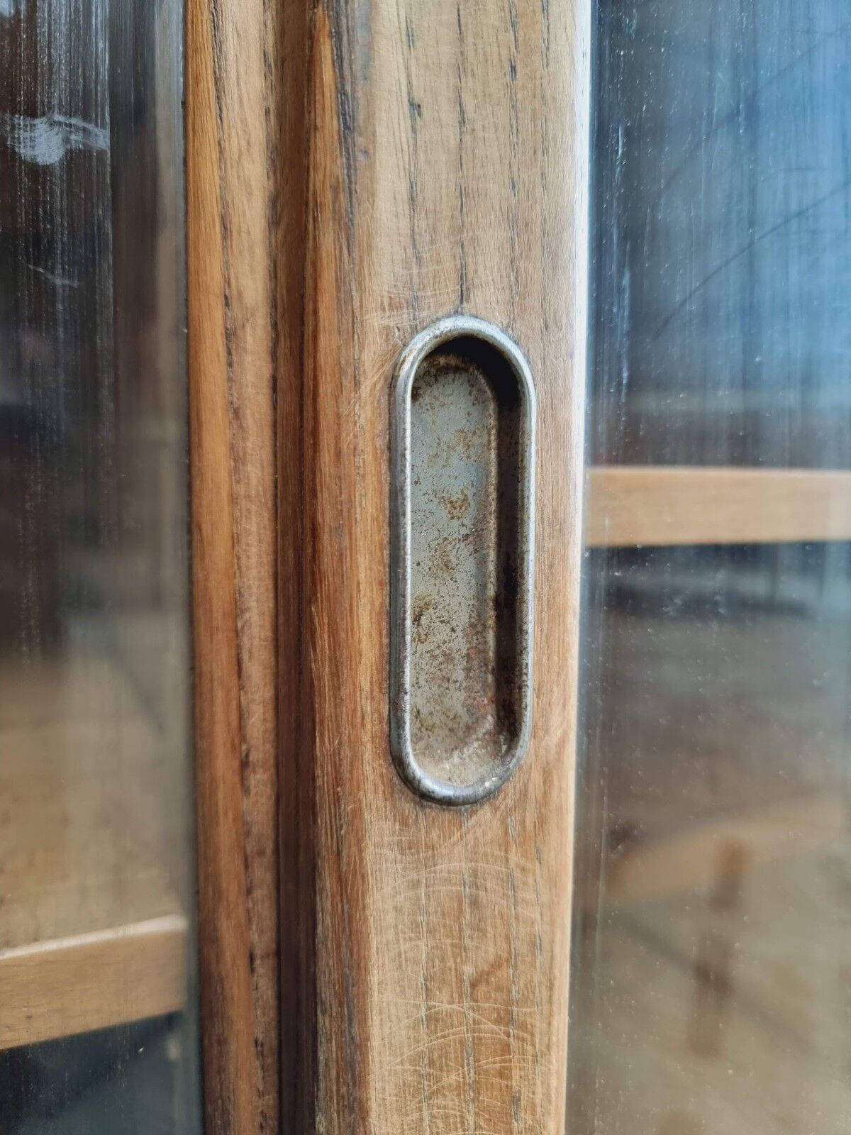 Antique display cabinet school cabinet oak sideboard 250 cm