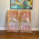 Pair of vintage ted net Ikea chairs from the 70s